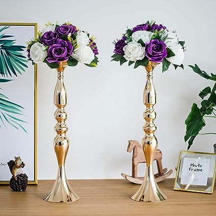 Pedestal Gold Vase