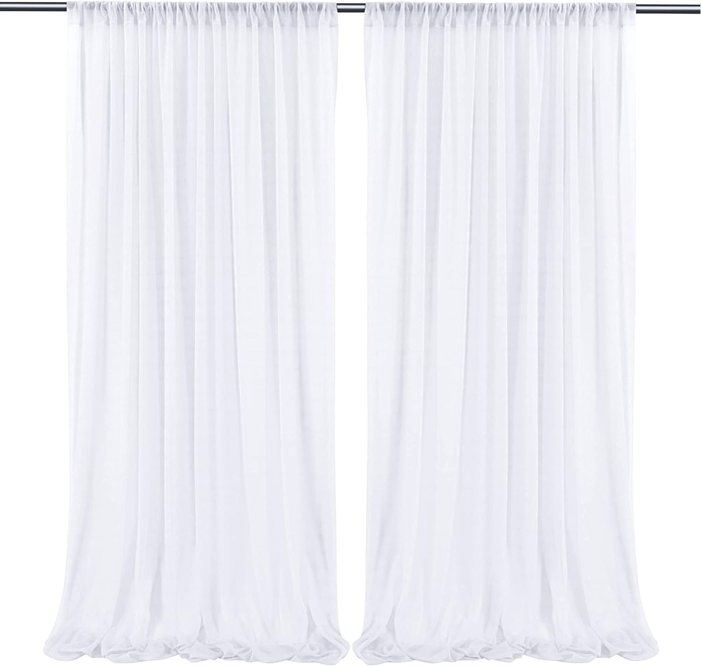 Sheer White Curtains