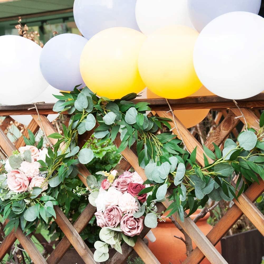 Eucalyptus Garland with Willow Leaves