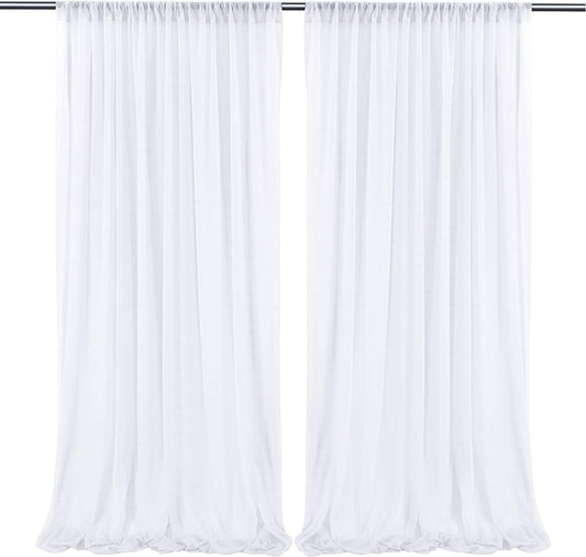 Sheer White Curtains