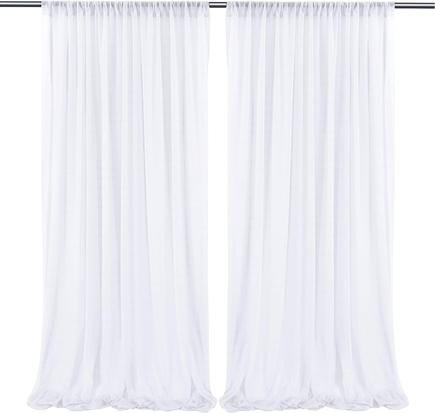 Sheer White Curtains