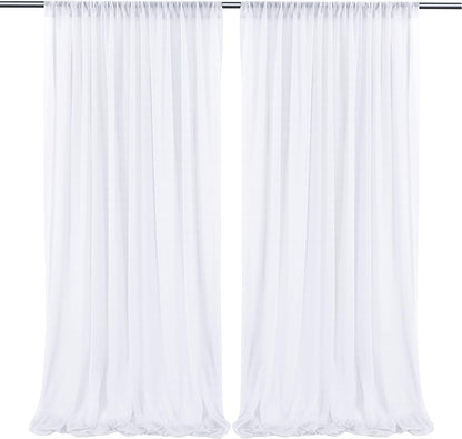 Sheer White Curtains