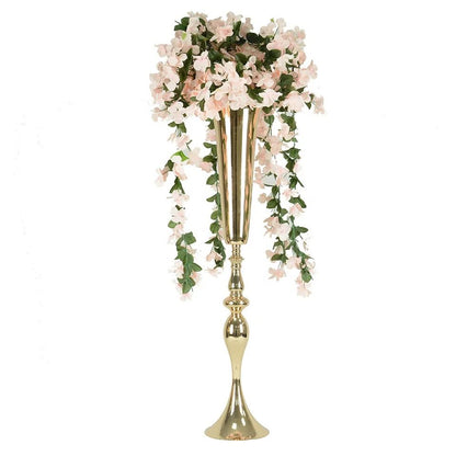 Fluted Gold Vase